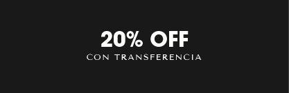 20% OFF con transferencia